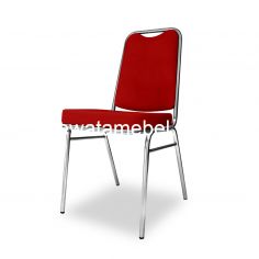Stacking Chair - Multimo Reborn Stainless / Red